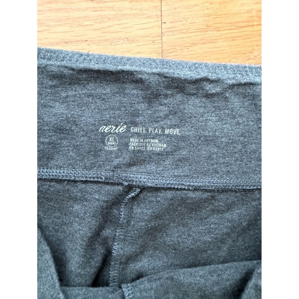 Aerie Gray Leggings Cotton Blend Size XL Short - Picture 3 of 9